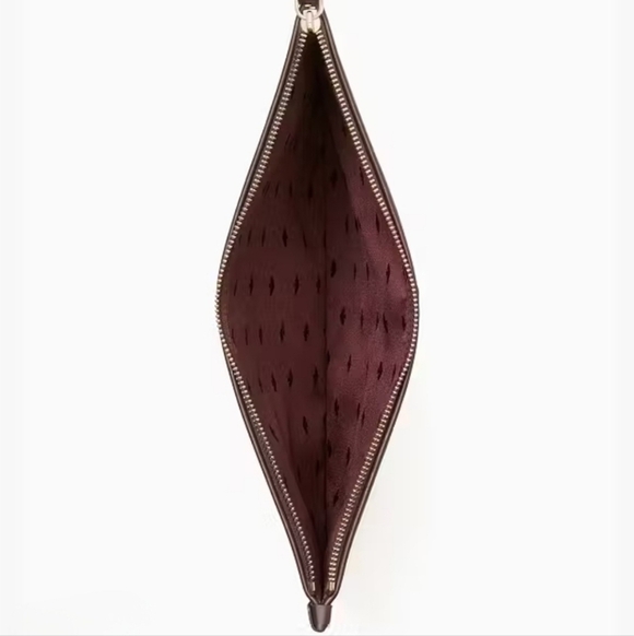 Kate Spade Large Zip Pouch Ella Classic Plaid - Picture 2 of 7